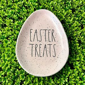 Rae Dunn EASTER TREATS Egg Plate